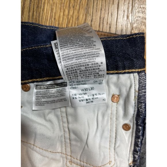 Levis Big E Lot 514 Mens Size 30x30 Dark Wash Denim Jeans - Picture 7 of 10